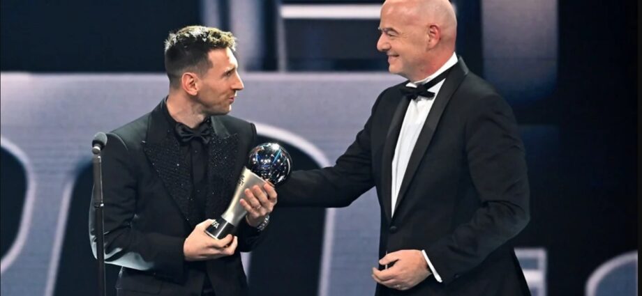 Three FIFA votes for Lionel Messi The Best Men's Coach honour is announced following Pep Guardiola's victory